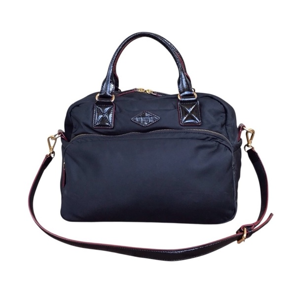 MZ Wallace Black Gramercy Satchel Crossbody Handbag